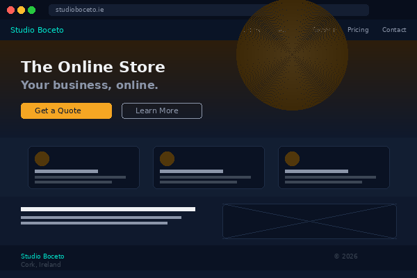 Example premium e-commerce website